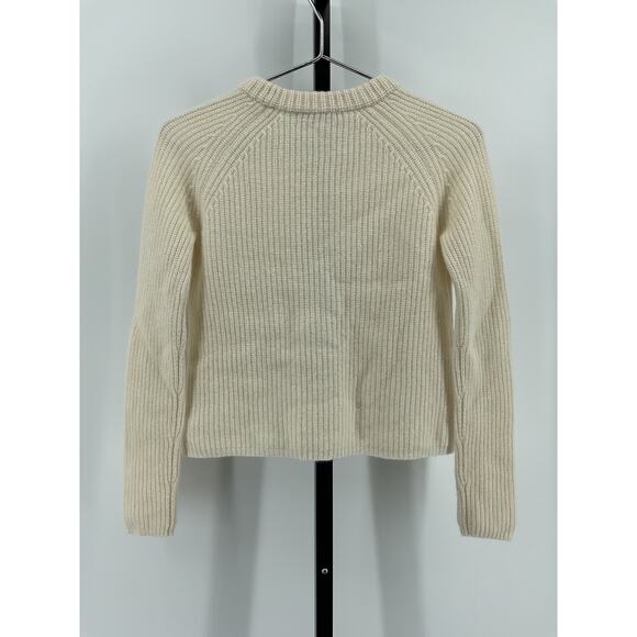 Jenni Kayne 'Fisherman' Ivory Cashmere Sweater Size XS - Picture 3 of 6